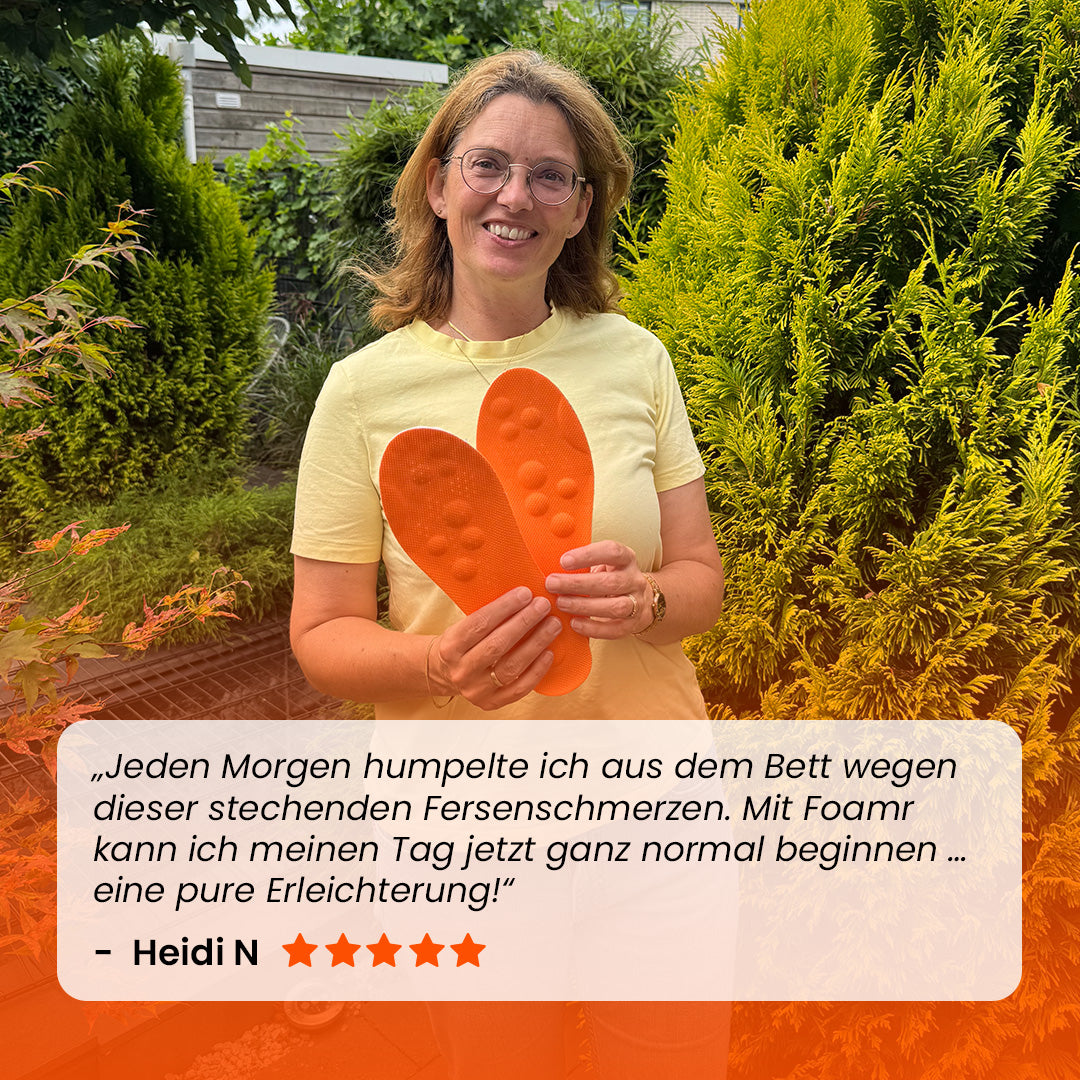 Foamr® – Gehen ohne Schmerzen mit Massage-Einlegesohlen